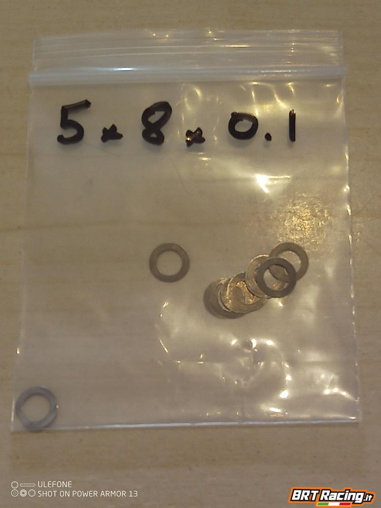 Rasamento inox 5x8x0.1 10pz BRT Racing