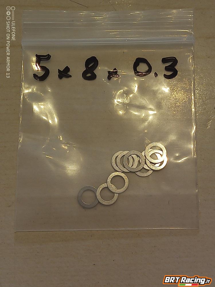 Rasamento inox 5x8x0.3 10pz BRT Racing